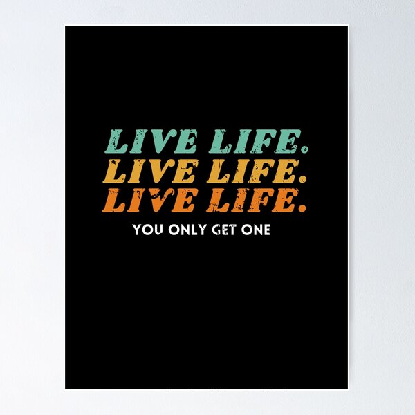 Item preview, Live Life designed and sold by HeadPics.
