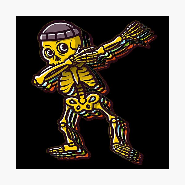 Item preview, Dabbing Skeleton - Skeleton Dabbing Yellow designed and sold by Coder-T.