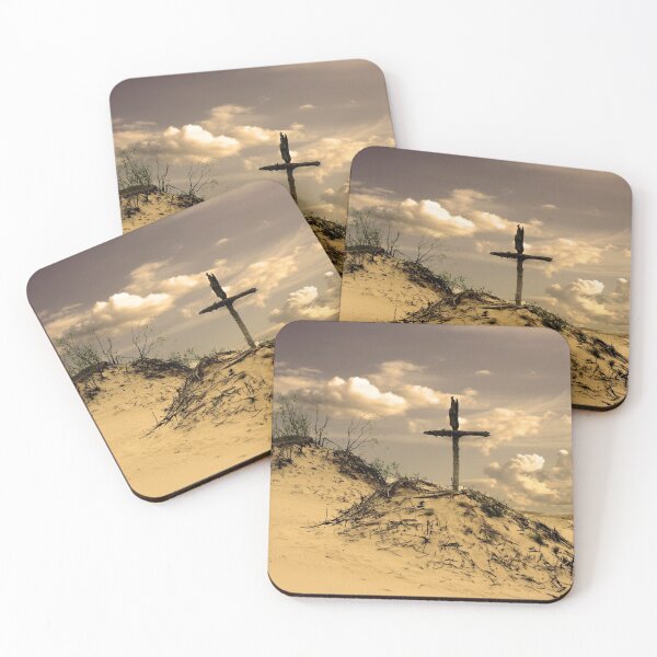 Item preview, Golden dunes with a cross designed and sold by 4Seasons.