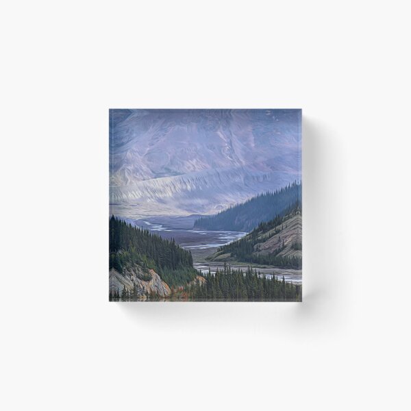 Item preview, mountain valley illustration designed and sold by CanadianWild418.
