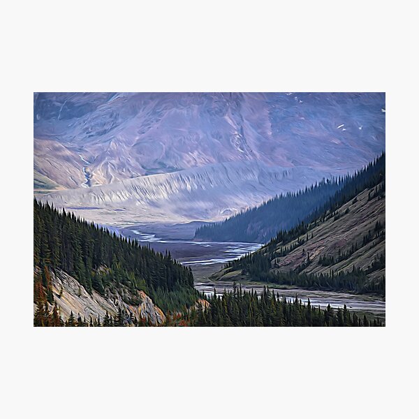 Item preview, mountain valley illustration designed and sold by CanadianWild418.