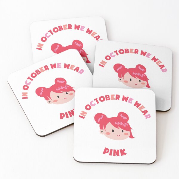 Item preview, In October We Wear Pink Breast Cancer Support designed and sold by kurokameart.