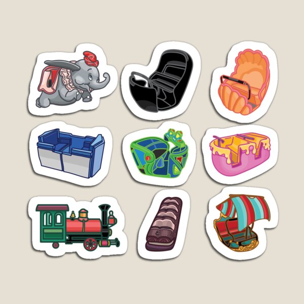 Ride Vehicles (without Caption) Magnet