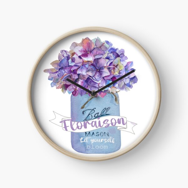 Aperçu de l'œuvre Bocal Mason Hortensias Floraison Floraison créée et vendue par Bellathewilde.