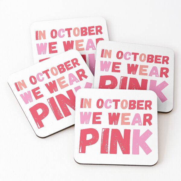 Item preview, In October We Wear Pink Breast Cancer Support designed and sold by kurokameart.