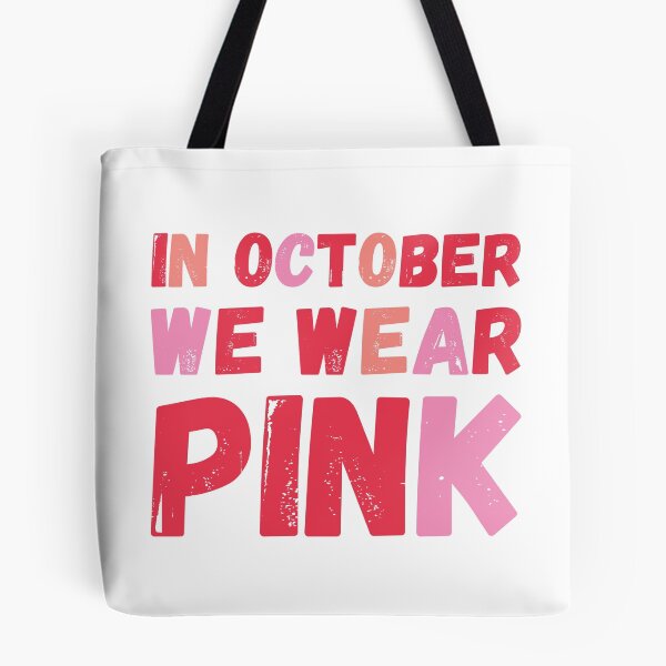 Item preview, In October We Wear Pink Breast Cancer Support designed and sold by kurokameart.