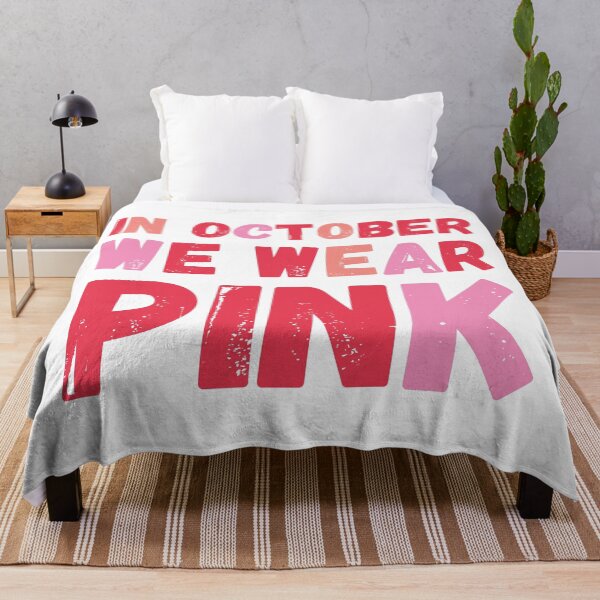 Item preview, In October We Wear Pink Breast Cancer Support designed and sold by kurokameart.