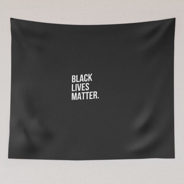 Item preview, Black Lives Matter logo text white designed and sold by patternarium.