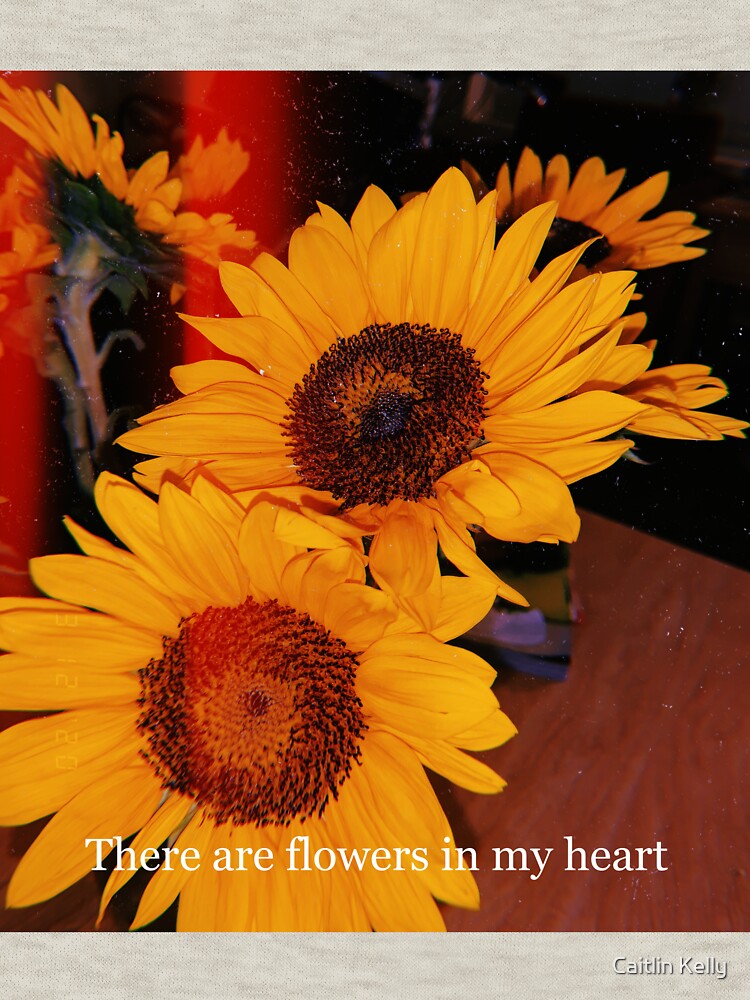 "there are flowers in my heart" Pullover Sweatshirt by caitlinkelly1