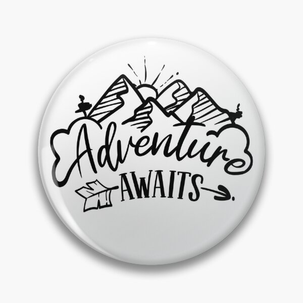 Item preview, Adventure Awaits - Outdoors - Wanderlust - Mountains - MTB - Hiking - Climbing designed and sold by EllieBeanPrints.
