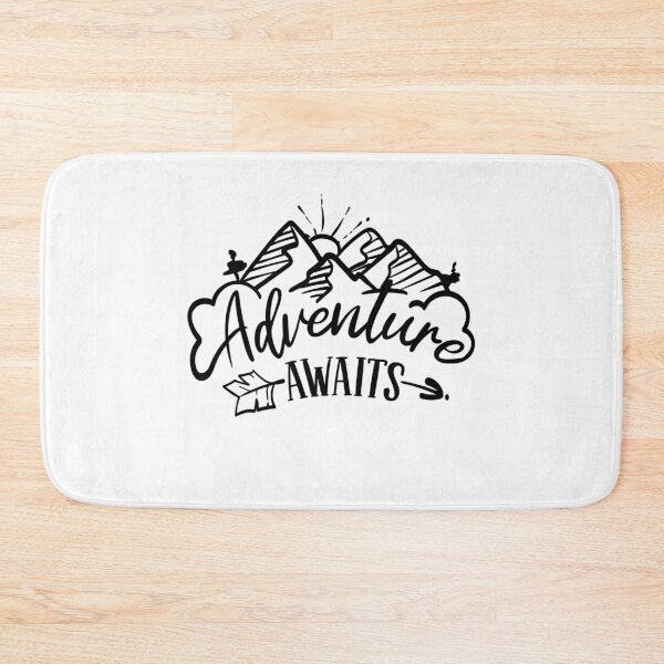 Item preview, Adventure Awaits - Outdoors - Wanderlust - Mountains - MTB - Hiking - Climbing designed and sold by EllieBeanPrints.
