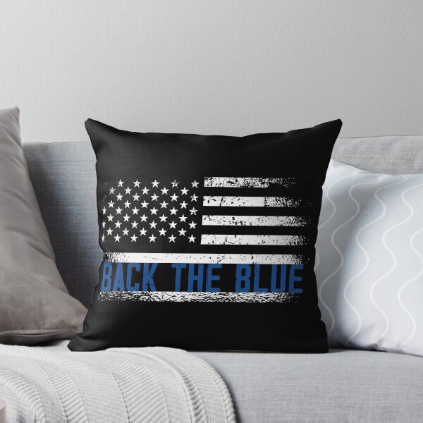 Item preview, Back the Blue Police Officers American Flag designed and sold by CoolSilhouettes.