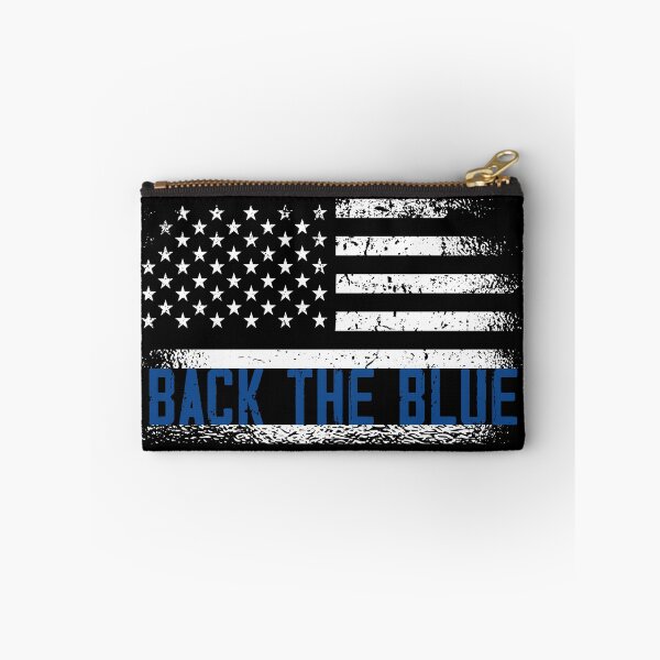 Item preview, Back the Blue Police Officers American Flag designed and sold by CoolSilhouettes.