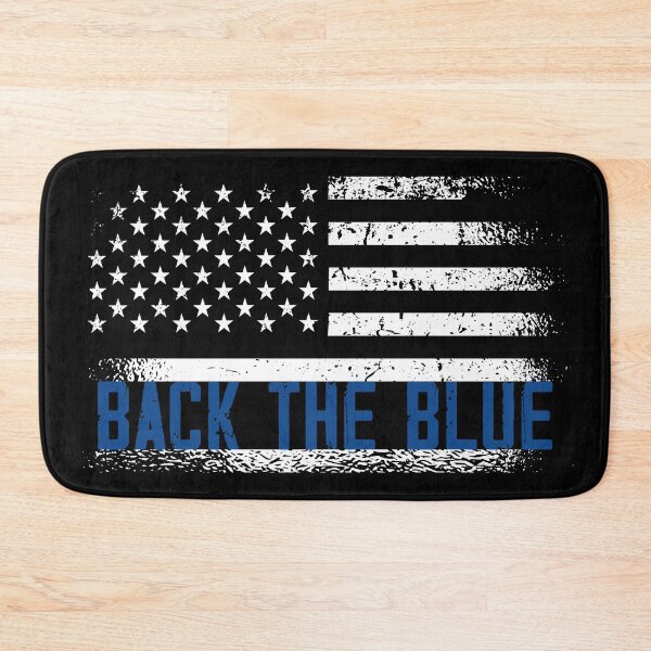 Item preview, Back the Blue Police Officers American Flag designed and sold by CoolSilhouettes.