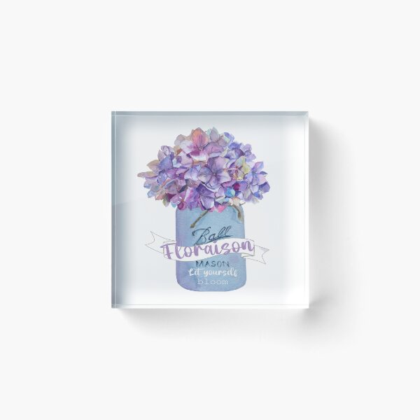 Aperçu de l'œuvre Bocal Mason Hortensias Floraison Floraison créée et vendue par Bellathewilde.