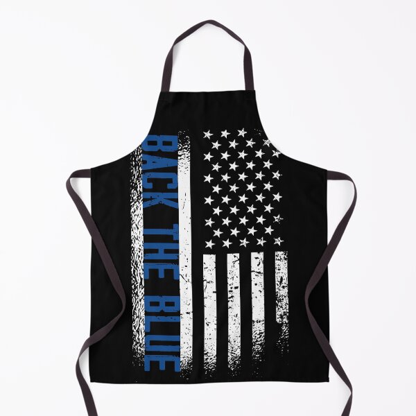 Item preview, Back the Blue Police Officers American Flag designed and sold by CoolSilhouettes.