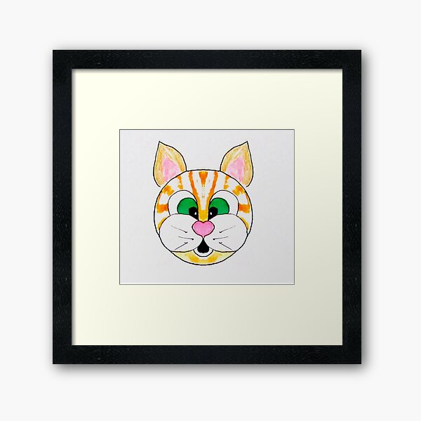 Item preview, Yellow Tabby Cat Cartoon designed and sold by PaintedbyCarol.