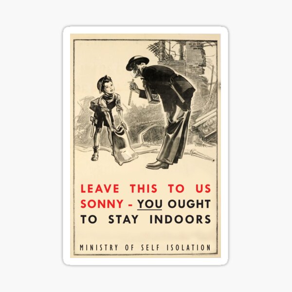 Item preview, Leave this too us Sonny - Coronavirus Propaganda designed and sold by JoeHowardDesign.