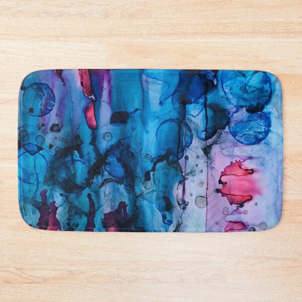 Item preview, Circles in Blue Alcohol Ink designed and sold by Artfully Abstracted.