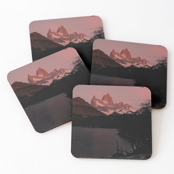 Item preview, Sunrise alpenglow on Mount Fitz Roy designed and sold by stevepaint.