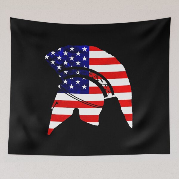 Item preview, Corinthian helmet (US flag) designed and sold by DotorEaon.