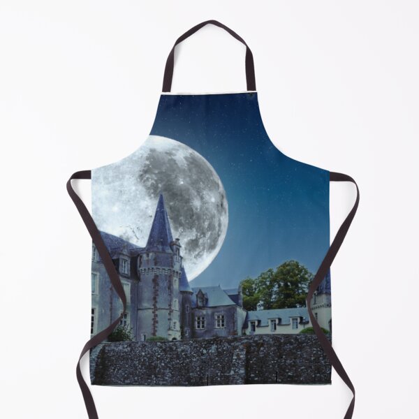 Item preview, France Travel Photography, Aesthetic Chateau, Moon Fantasy Art designed and sold by Lizzie May.
