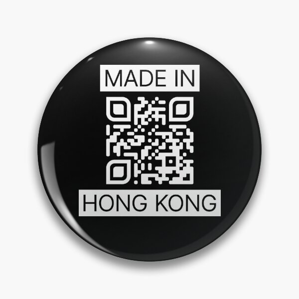Item preview, Made In Hong Kong With QR Code (White) designed and sold by BunnyPrinceDegn.