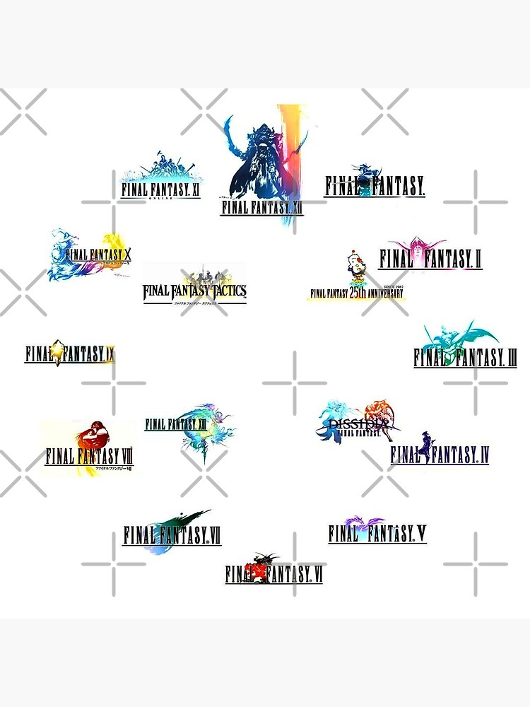 Final Fantasy Logos Clock by Ukawa