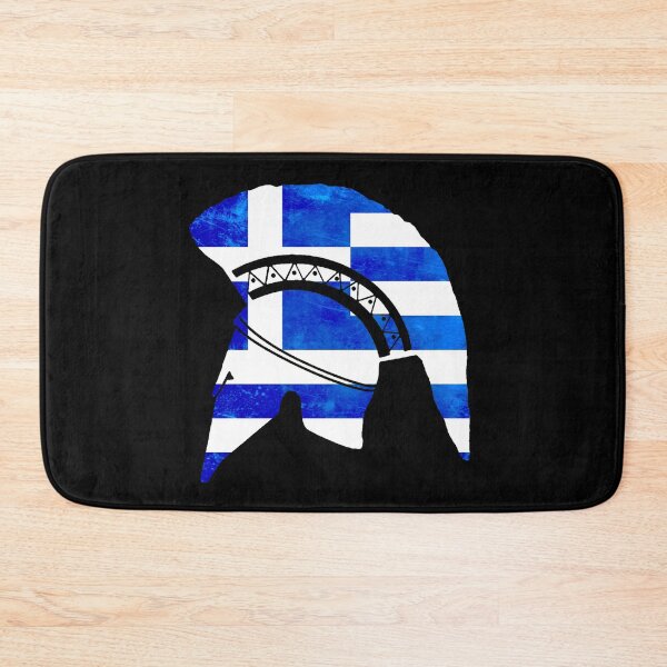 Item preview, Corinthian helmet (Greek flag) designed and sold by DotorEaon.