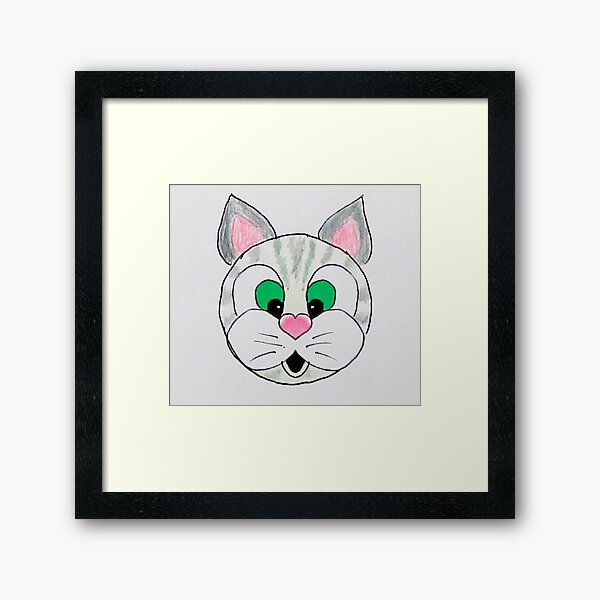Item preview, Gray Tabby Cat Cartoon designed and sold by PaintedbyCarol.