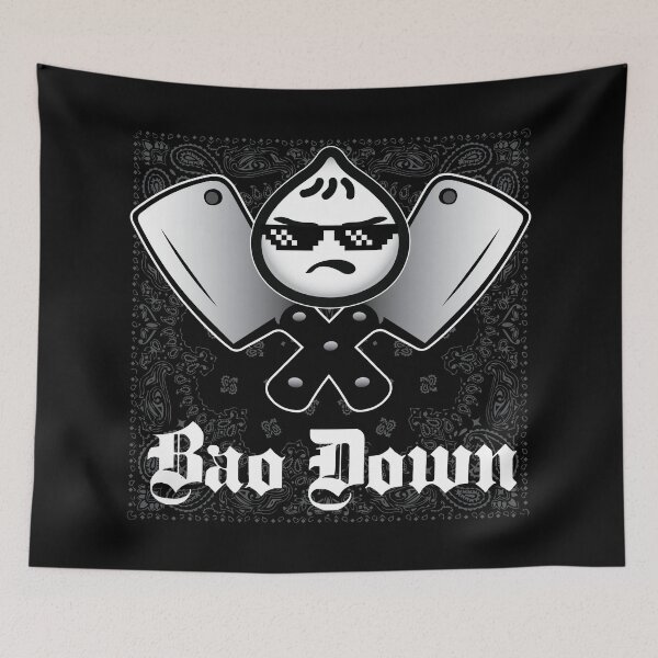 Item preview, GANGSTA BAO Thug shades funny dumplings chinese food designed and sold by Reeks808.