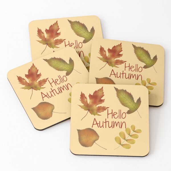 Item preview, Hello Autumn golden leaves designed and sold by Juliana  Costa.