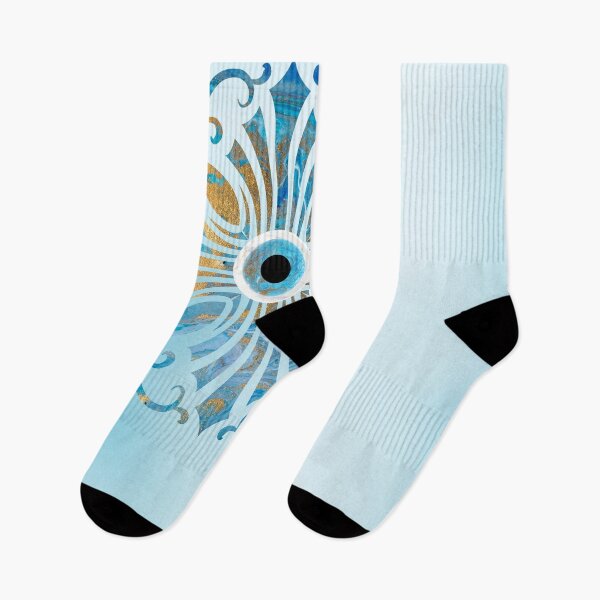 Item preview, Mati Evil Eye Marble Sky Blue Cross Yiorgos Collection designed and sold by Yiorgos Designs.