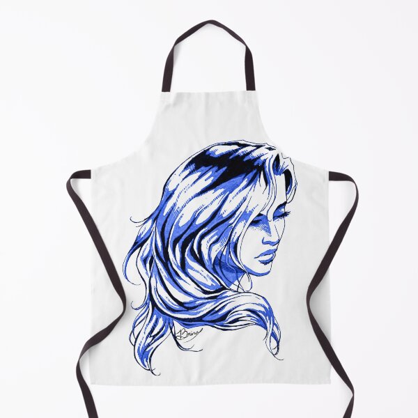 Item preview, Hair Swept over Shoulder in Blue designed and sold by Brina Williamson.