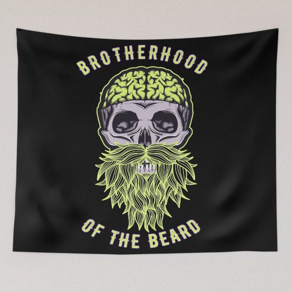 Item preview, Skull with Beard - Bearded Skull Brains designed and sold by Coder-T.