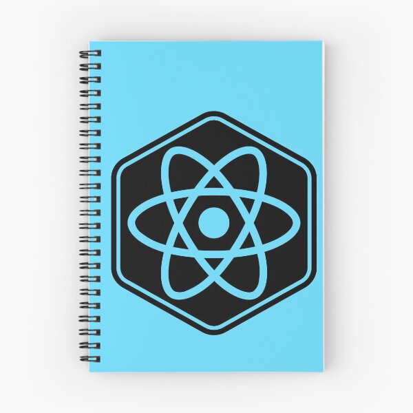 Item preview, Icono react js javascript negro azul claro designed and sold by buixa2.