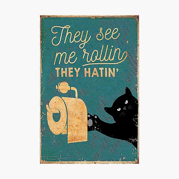 Item preview, CAT they see me rolling they hatin' designed and sold by ryanmcclure.