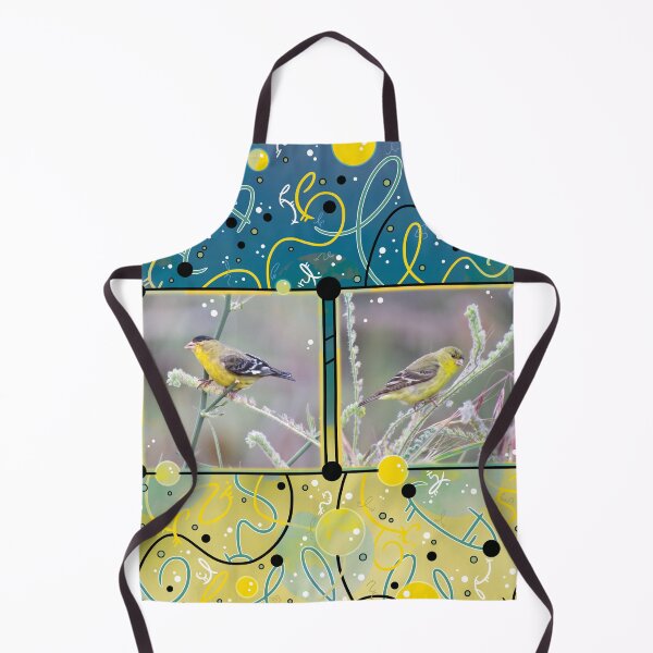 Item preview, Little Yellow Birds (Lesser Goldfinches) designed and sold by vanillakirsty.