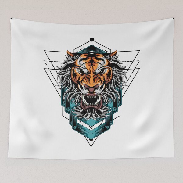 Item preview, Futuristic tiger designed and sold by Sasha-Arts.