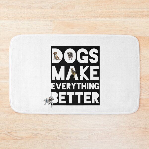 Item preview, Dogs Make Everything Better - alsatian, beagle, labrador, pug designed and sold by sherwinc.