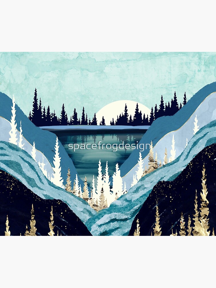 Blue Forest Lake by spacefrogdesign