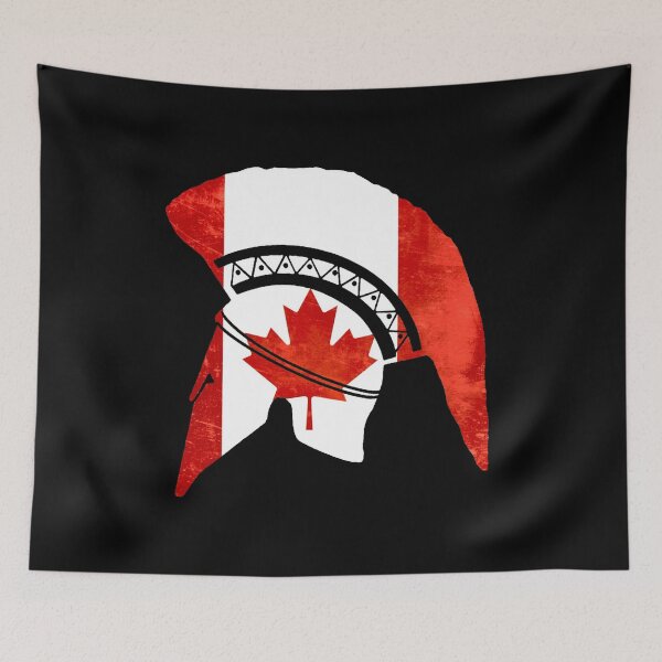 Item preview, Corinthian helmet (Canadian flag) designed and sold by DotorEaon.