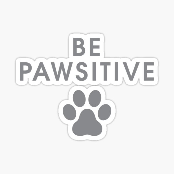 Vista previa del artículo con la obra «Funny Dog Stay Positive Pun Regalos para amantes de los perros Clásico», diseñado y vendido por Marstore.