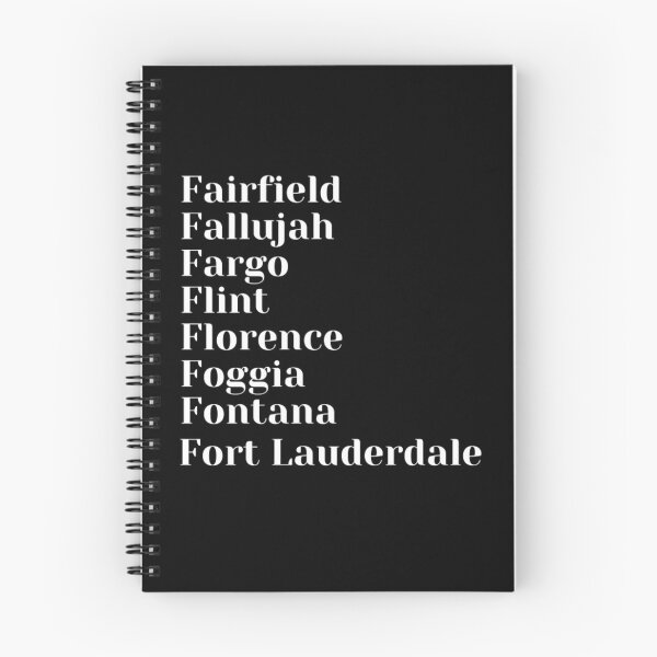 Item preview, Cities starting with the letter, F designed and sold by Art With Impact – Statement Art & Apparel for Deep Thinkers.