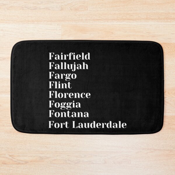 Item preview, Cities starting with the letter, F designed and sold by Art With Impact – Statement Art & Apparel for Deep Thinkers.
