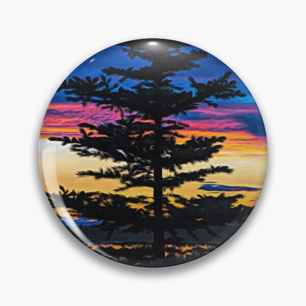 Item preview, Pine  tree at sunset illustration designed and sold by CanadianWild418.