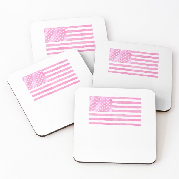 Item preview, Pink USA Flag Watercolor American Pride designed and sold by sharedipmemes.