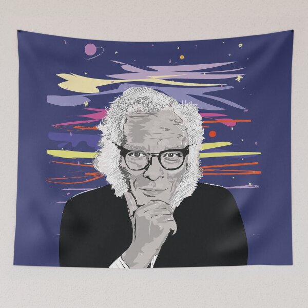 Item preview, Isaac Asimov Portrait designed and sold by Emi Yañez.