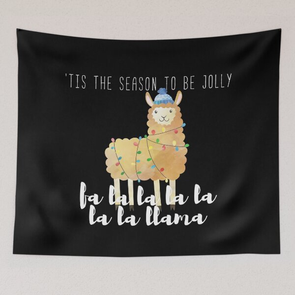 Item preview, ‘Tis The Season To Be Jolly Llama Funny Design designed and sold by Sunny Collections.