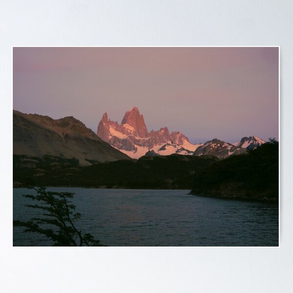 Item preview,  Sunrise alpenglow at Mount Fitz Roy designed and sold by stevepaint.